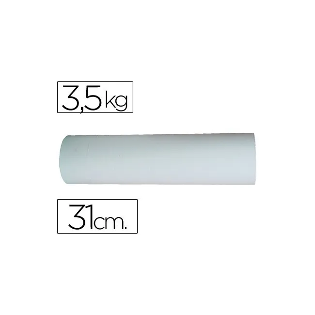 PAPEL BLANCO BOBINA DE 31 CM 3,5 KG