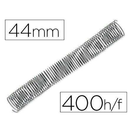 ESPIRAL METALICO Q-CONNECT 64 5:1 44MM 1,2MM CAJA DE 25 UNIDADES
