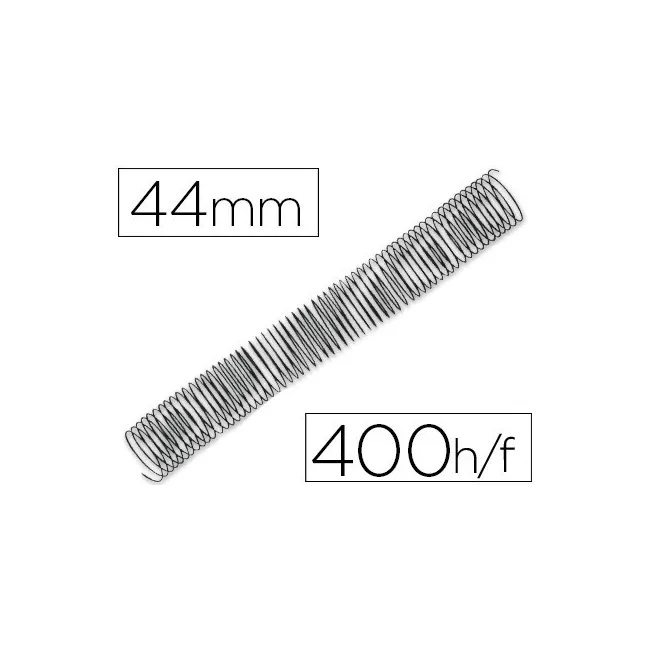 ESPIRAL METALICO Q-CONNECT 64 5:1 44MM 1,2MM CAJA DE 25 UNIDADES