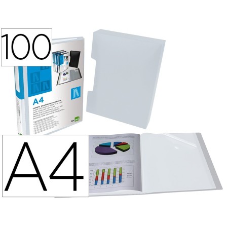 CARPETA LIDERPAPEL PERSONALIZA 100 FUNDAS POLIPROPILENODIN A4 TRANS...