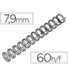 ESPIRAL WIRE 3:1 7,9 MM N.5 NEGRO CAPACIDAD 60 HOJAS CAJA DE 100 UN...