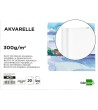 BLOC DIBUJO LIDERPAPEL ACUARELA ENCOLADO 297X420MM 20 HOJAS 300G M2...