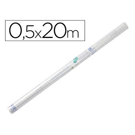 ROLLO PLASTICO ADHESIVO PARA LAMINAR LIDERPAPEL 0.50X20 MT80 MC REM...