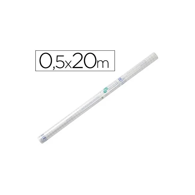ROLLO PLASTICO ADHESIVO PARA LAMINAR LIDERPAPEL 0.50X20 MT80 MC REM...