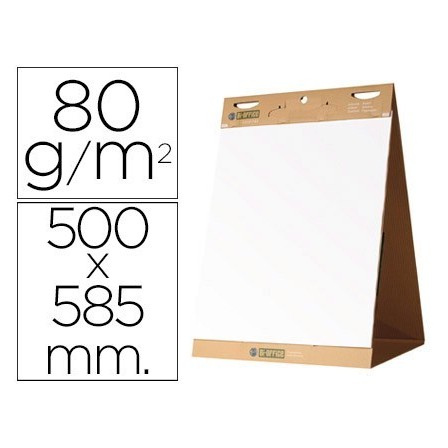 BLOC CONGRESO BI-OFFICE LISO AUTOADHESIVO SOBREMESA 500 X 585 MM PA...