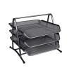 BANDEJA SOBREMESA METALICA Q-CONNECT KF00823 REJILLA NEGRA 3 BANDEJ...