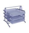 BANDEJA SOBREMESA METALICA Q-CONNECT KF00822 REJILLA PLATA 3 BANDEJ...