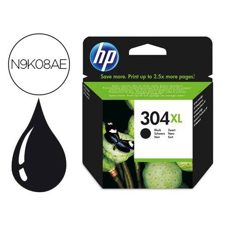 INK-JET HP 304XL DESKJET 3000 / 3720 / 3730 NEGRO 300 PAGINAS