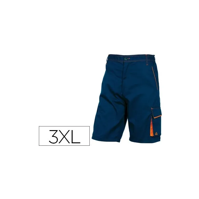 PANTALON DE TRABAJO DELTAPLUS BERMUDA CINTA AJUSTABLE 5 BOLSILLOS C...