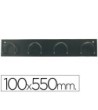 PERCHERO METALICO 611 NEGRO -PARED -4 COLGADORES
