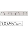 PERCHERO METALICO 611 BLANCO -PARED -4 COLGADORES