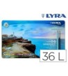 LAPICES DE COLORES LYRA GRADUATE AQUARELL CAJA METALICA DE 36 COLOR...
