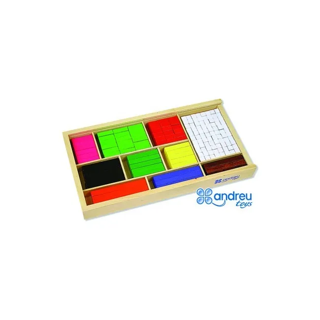 JUEGO ANDREUTOYS BARRAS DE FRACCIONES 308 PIEZAS 32,5X17,5X4 CM