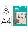 PAPEL MAGNETICO APLI BLANCO DIN A4 PARA IMPRESORAS INKJET PAQUETE D...