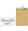 SOBRE LIDERPAPEL BOLSA N.6 KRAFT CUARTO PROLONGADO 184X261MM TIRA D...