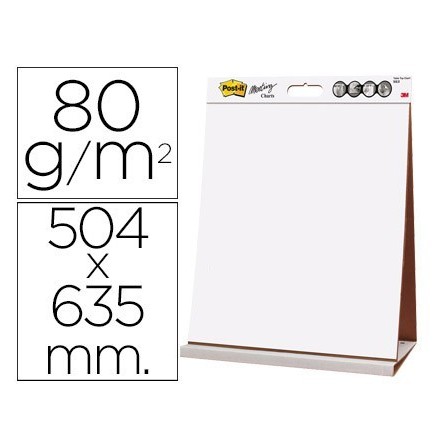BLOC CONGRESO POST-IT LISO RECICLADO 504 X 635 MM CON 20 HOJAS