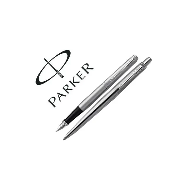 JUEGO PARKER DUO JOTTER ACERO CT BOLIGRAFO + PLUMA