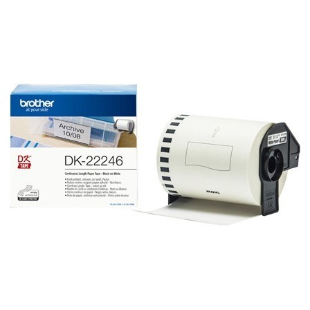 ETIQUETA ADHESIVA BROTHER DK22246 TAMAÑO 103MM X 30,48 M PARA IMPRE...