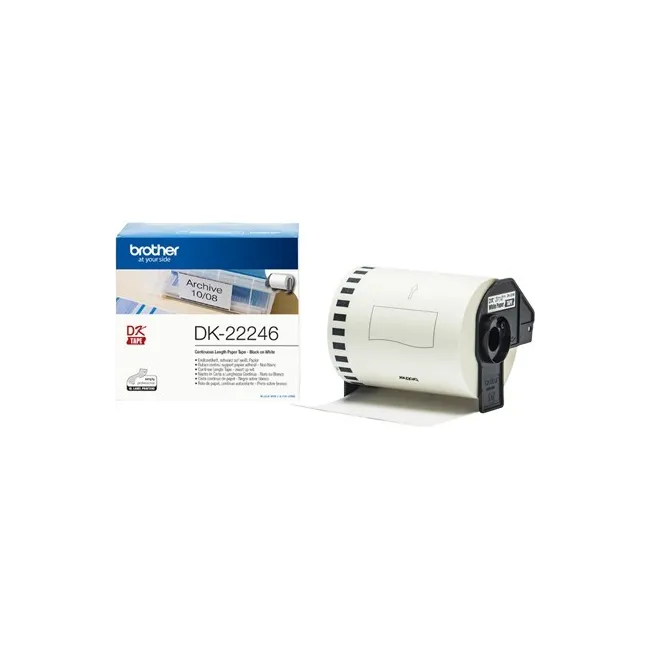 ETIQUETA ADHESIVA BROTHER DK22246 TAMAÑO 103MM X 30,48 M PARA IMPRE...