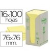 BLOC DE NOTAS ADHESIVAS QUITA Y PON RECICLADAS EN TORRE POST-IT 76 ...