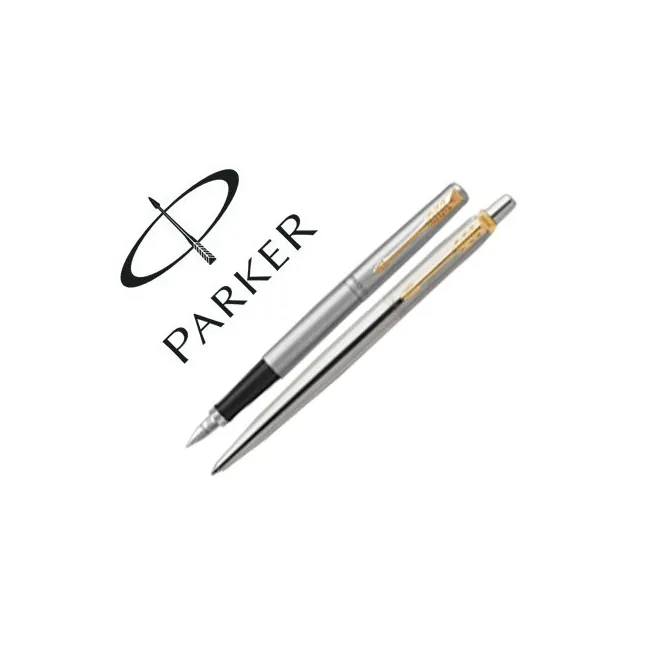 JUEGO PARKER DUO JOTTER ACERO GT BOLIGRAFO + PLUMA