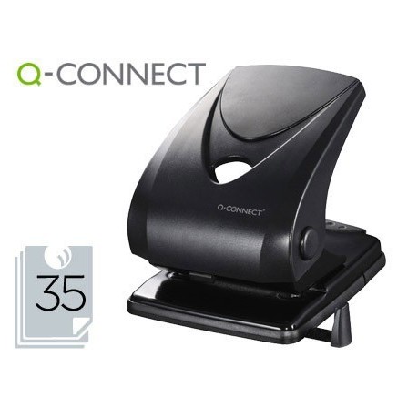 TALADRADOR Q-CONNECT KF01236 2 TALADROS -COLOR NEGRO -ABERTURA 3,5 ...