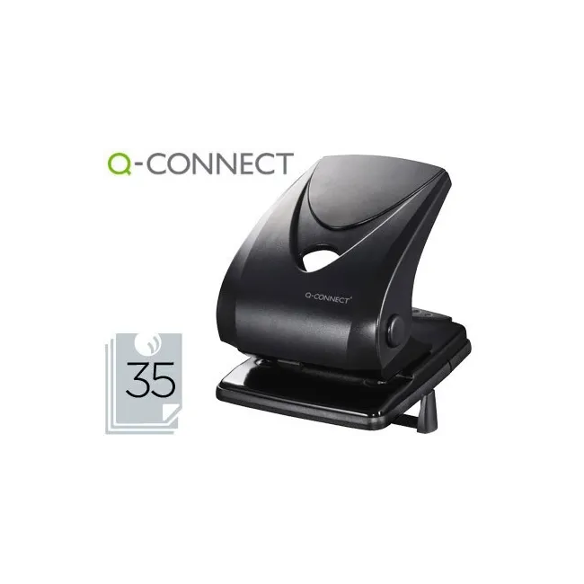 TALADRADOR Q-CONNECT KF01236 2 TALADROS -COLOR NEGRO -ABERTURA 3,5 ...
