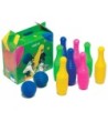 BOLO AMAYA DE POLIETILENO ALTO 26 CM INCLUYE 8 BOLOS Y 2 PELOTAS
