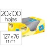 BLOC DE NOTAS ADHESIVAS QUITA Y PON POST-IT SUPER STICKY AMARILLO C...