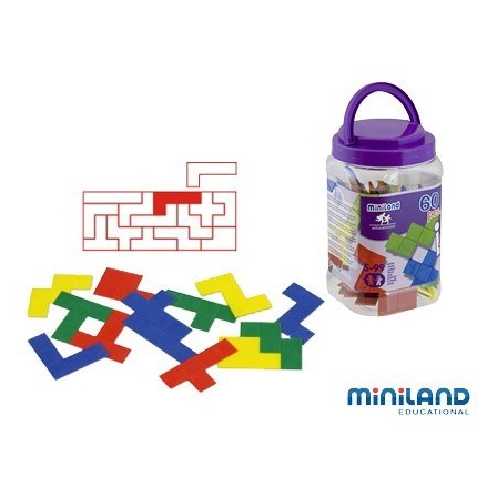 JUEGO DIDACTICO MINILAND PENTOMINOS DE COLORES