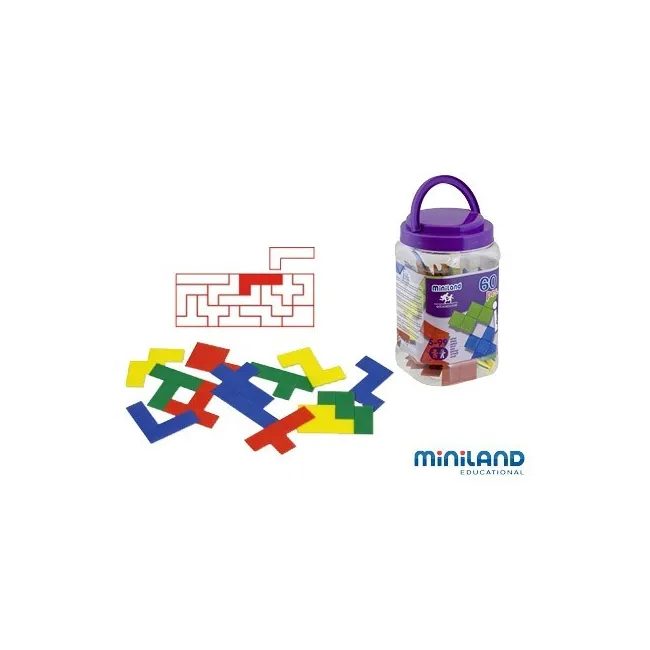 JUEGO DIDACTICO MINILAND PENTOMINOS DE COLORES