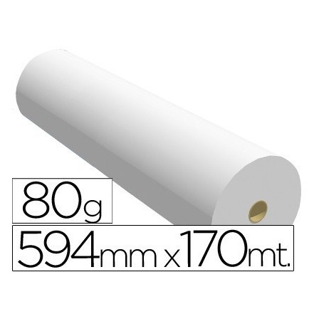 PAPEL REPROGRAFIA PPC PARA PLANOS 594X170MT 80GR