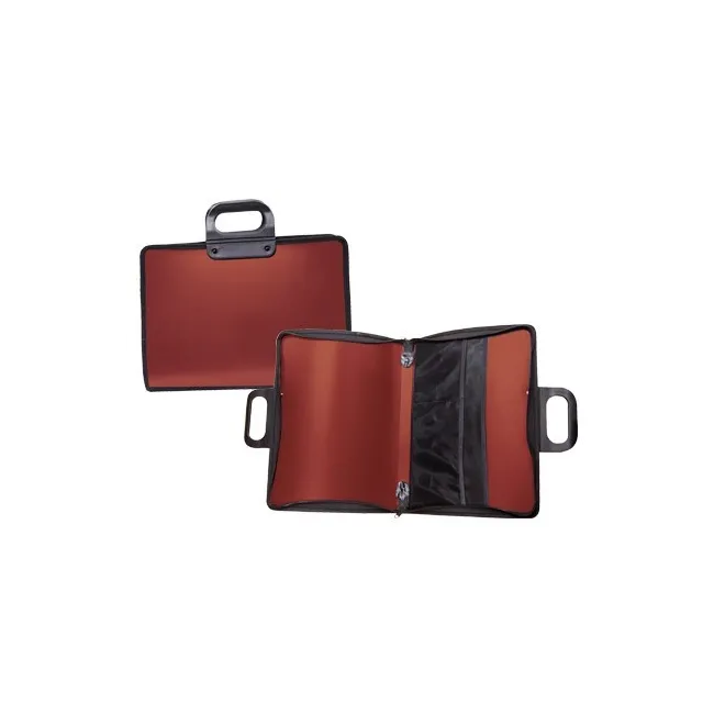 CARTERA PORTADOCUMENTOS LIDERPAPEL ROJA CON ASA Y CREMALLERA 400X45...