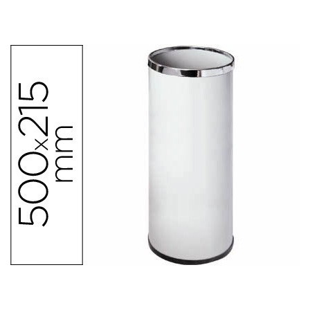 PARAGUERO METALICO 301 BLANCO MEDIDA 50X21.5 -AROS CROMO