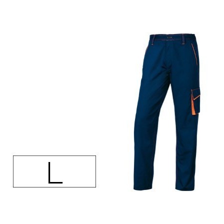 PANTALON DE TRABAJO DELTAPLUS CINTURA AJUSTABLE 5 BOLSILLOS COLOR A...