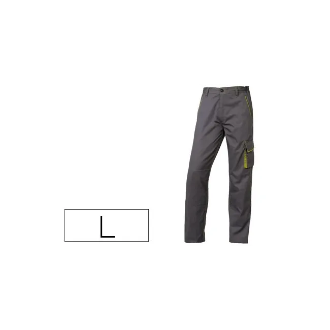 PANTALON DE TRABAJO DELTAPLUS CINTURA AJUSTABLE 5 BOLSILLOS COLOR G...