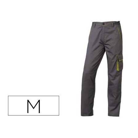 PANTALON DE TRABAJO DELTAPLUS CINTURA AJUSTABLE 5 BOLSILLOS COLOR G...