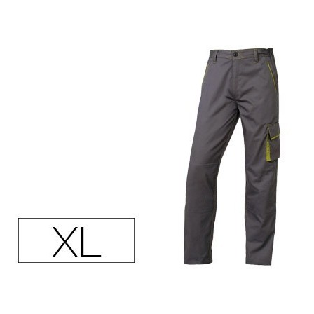 PANTALON DE TRABAJO DELTAPLUS CINTURA AJUSTABLE 5 BOLSILLOS COLOR G...