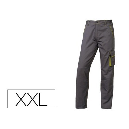 PANTALON DE TRABAJO DELTAPLUS CINTURA AJUSTABLE 5 BOLSILLOS COLOR G...