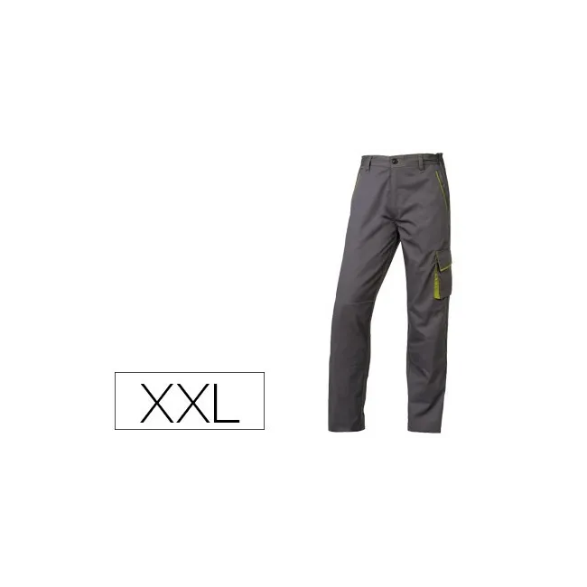 PANTALON DE TRABAJO DELTAPLUS CINTURA AJUSTABLE 5 BOLSILLOS COLOR G...