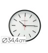 RELOJ Q-CONNECT DE PARED DE PLASTICO REDONDO 34,4 CM MOVIMIENTO SIL...
