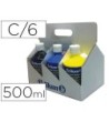 TEMPERA PELIKAN ESCOLAR 500 ML ESPECIAL COLEGIO PACK 6 BOTELLAS COL...