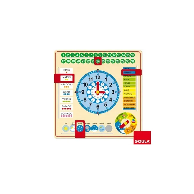 RELOJ CALENDARIO DISET CASTELLANO