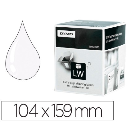 ETIQUETA ADHESIVA DYMO LABELWRITER PARA ENVIO 104X159 MM BLANCA PAR...
