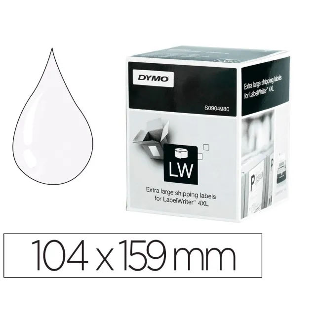 ETIQUETA ADHESIVA DYMO LABELWRITER PARA ENVIO 104X159 MM BLANCA PAR...