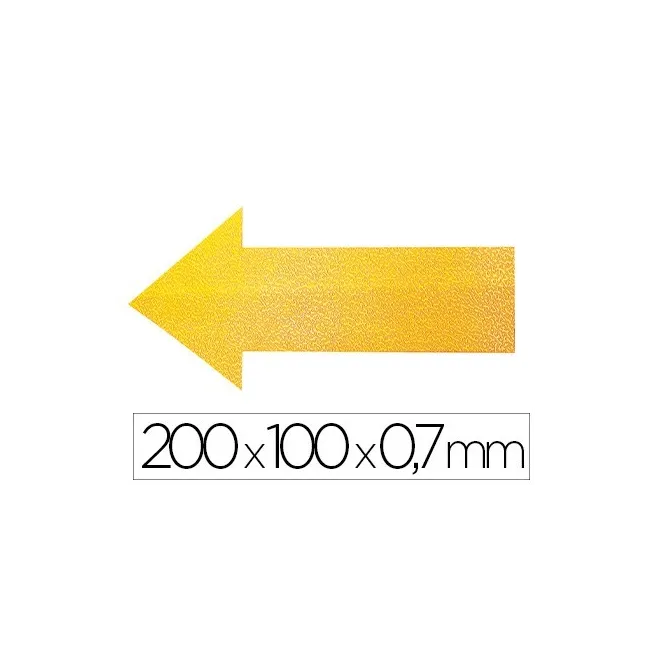 SIMBOLO ADHESIVO DURABLE PVC FORMA DE FLECHA PARA DELIMITACION SUEL...