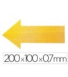 SIMBOLO ADHESIVO DURABLE PVC FORMA DE FLECHA PARA DELIMITACION SUEL...