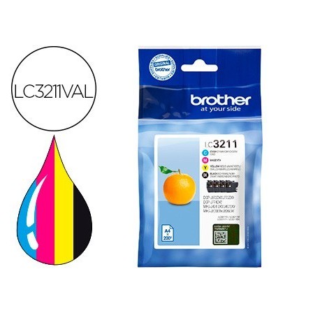 INK-JET BROTHER LC3211 DCP-J572 / DCP-J772 / DCP-J774 / MFC-J890 / ...