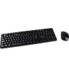 SET TECLADO + RATON INALAMBRICO Q-CONNECT 2.4G NEGRO COMPATIBLE WIN...