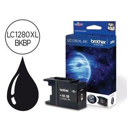 INK-JET BROTHER LC-1280XLBKBP NEGRO -2,400PAG- MFC-J6510DW MFC-J671...